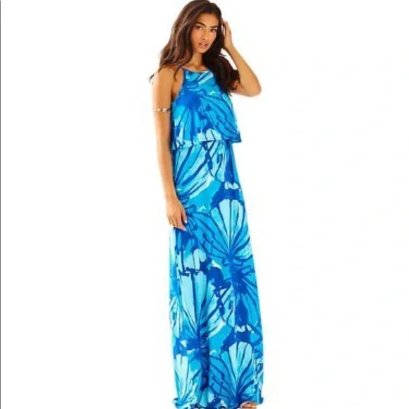 Lilly Pulitzer Levine maxi dress M - Picture 1 of 9